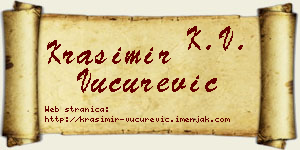 Krasimir Vučurević vizit kartica